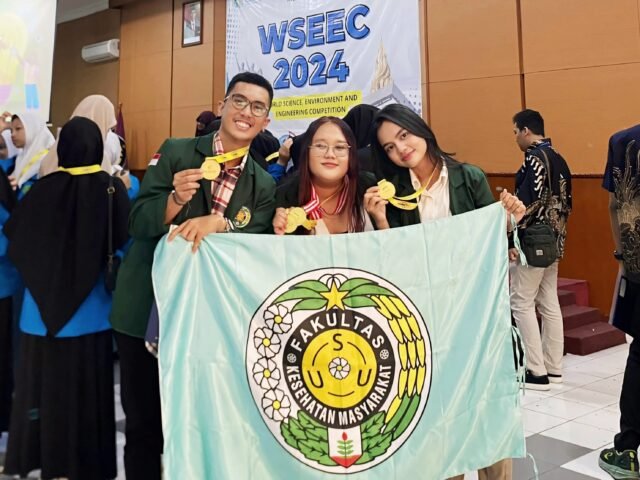 Mahasiswa USU raih emas pada WSEEC 2024 di Jakarta, Indonesia, Kamis (16/05). | Sumber Istimewa
