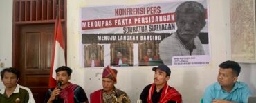 Konferensi Pers Fakta Persidangan Sorbatua Siallagan di Walhi Sumut, Rabu (09/10/2024)| Rachel Caroline L.Toruan