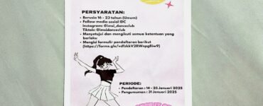 Flyer pendaftaran anggota baru IMSI Dance Club Batch 3 di akun Instagram @imsi_danceclub, Selasa (14/01/2025). | Imelda Sari Manalu