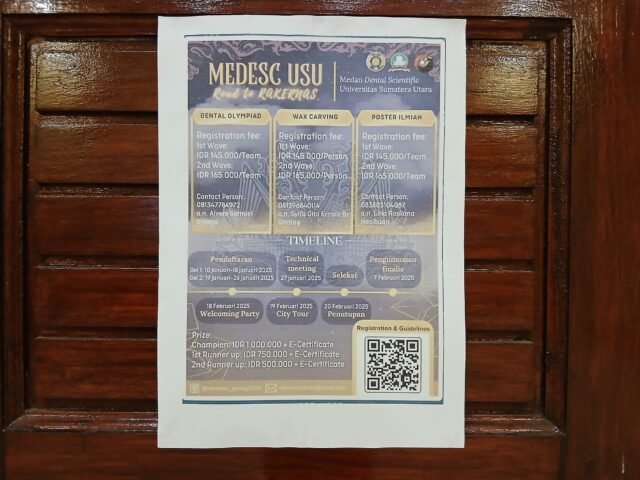 Flyer Open Registration For Medesc USU Road To Rakernas XIX PSMKGI di akun Instagram @bemfkgusu (13/01/2025). | Cyntia Lorena Br Tarigan