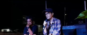 Tonggo Simangunsong (kanan) saat penyampaian materi pada acara Teras RKI VII di Ruang Publik Teras RKI Medan, Rabu (30/7/2025). | Dormaulina Sitanggang