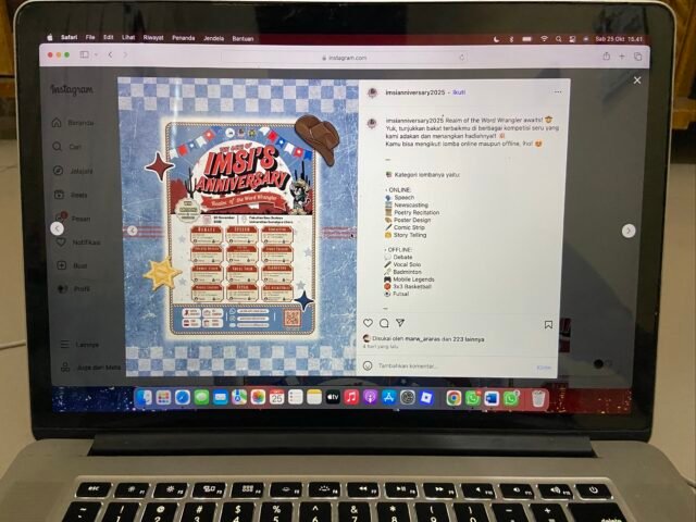 Flyer lomba IMSI's Anniversary di akun Instagram @imsianniversary2025, Sabtu (25/10/2025). | Aris Wibawa