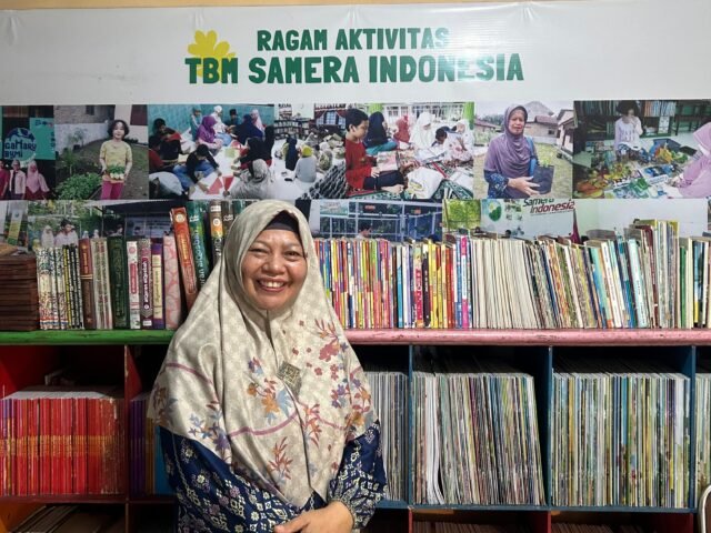 Pendiri Taman Baca Samera, Laila Sari. | Muhammad Nabil Farish