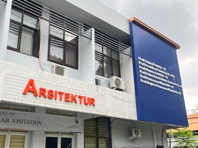 Gedung Program Studi Arsitektur USU , kamis (7/05/2026).| Fristania Nadeak