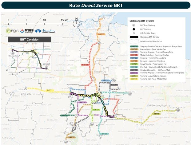 Rute Koridor BRT Mebidang | Istimewa