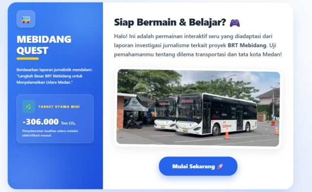 PERMAINAN | Tampilan awal permainan interaktif Mebidang Quest.